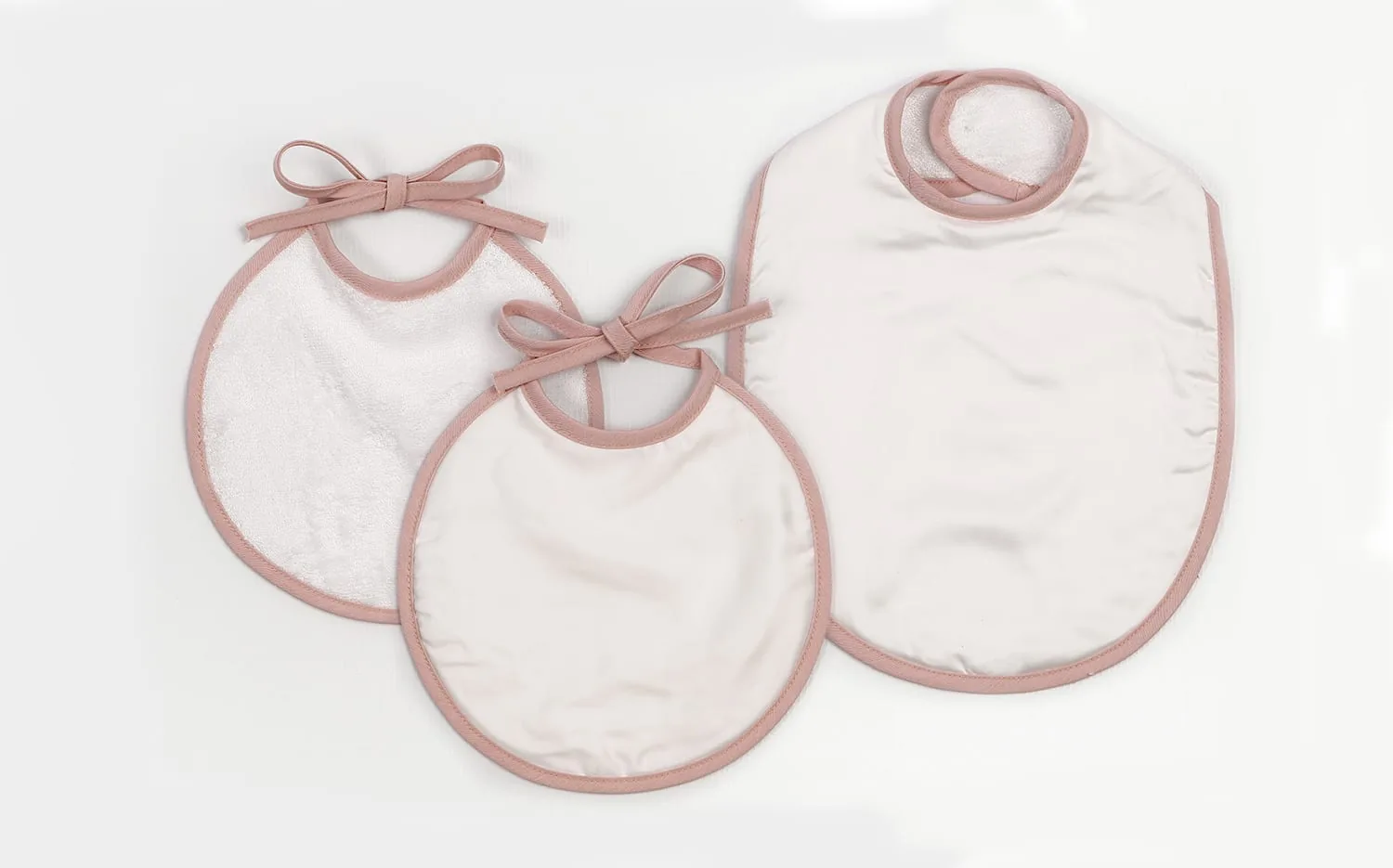 Set of three bibs